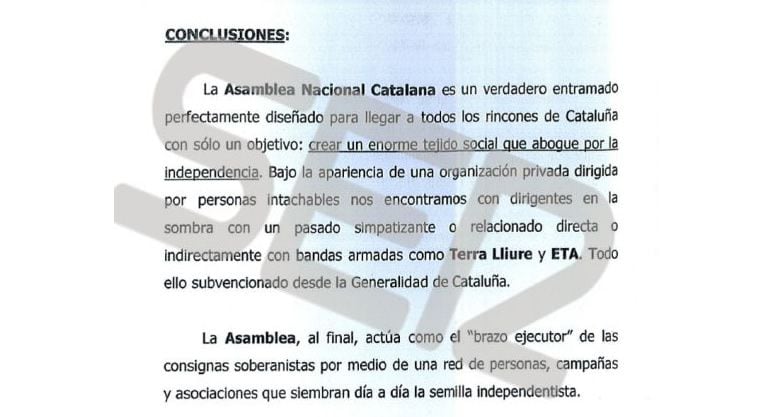 Las conclusiones del informe