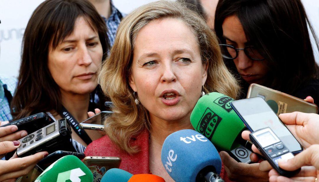 La ministra de Economía y Empresa en funciones, Nadia Calviño.