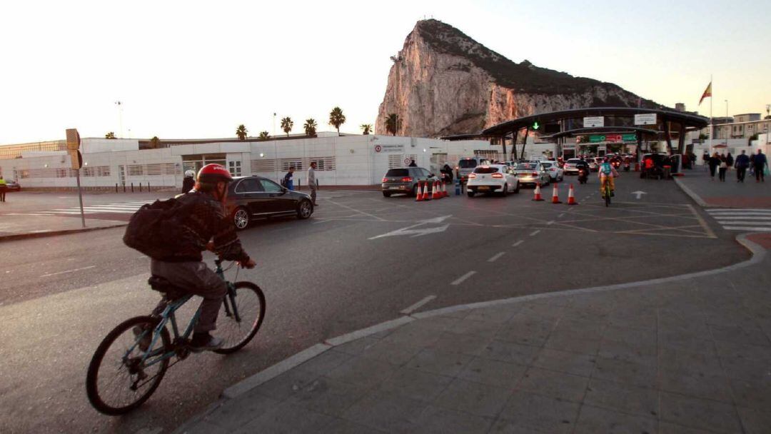 Entrada a la frontera de Gibraltar.