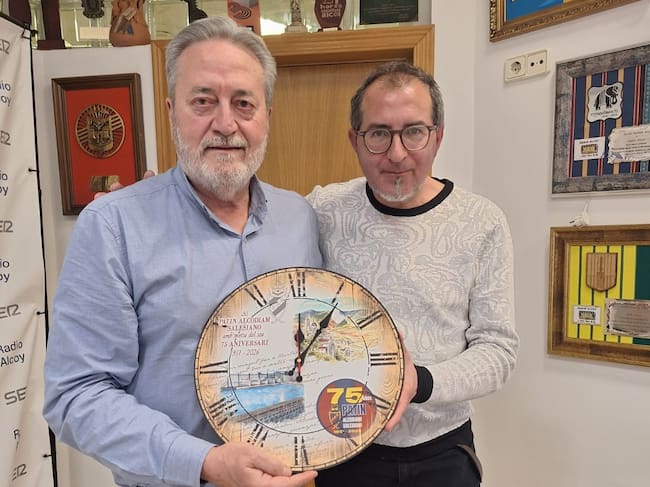 Andrés Hernández y Javier Mataix en Radio Alcoy