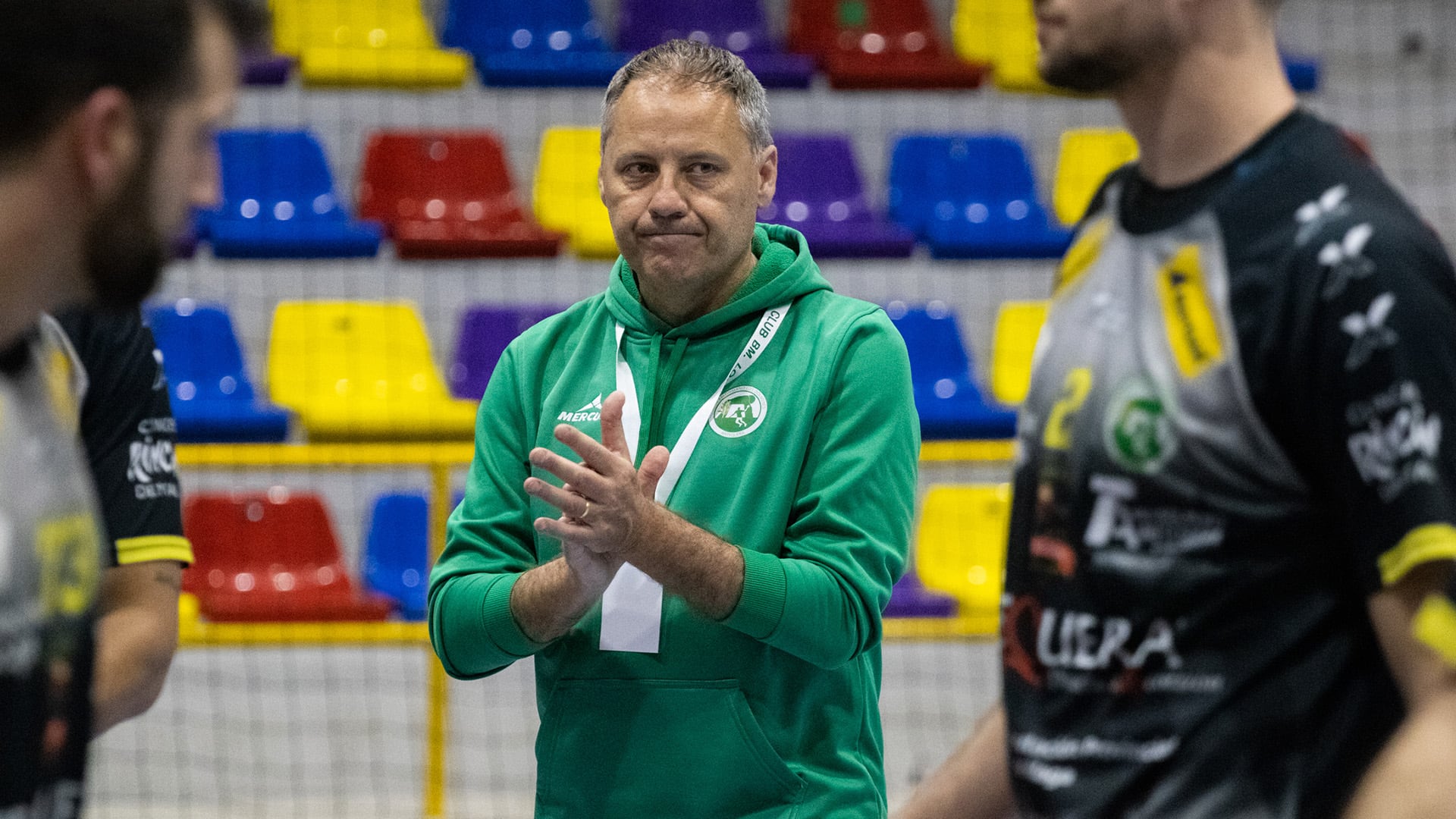 Carlos Pastrana, en un partido del BM Dólmenes