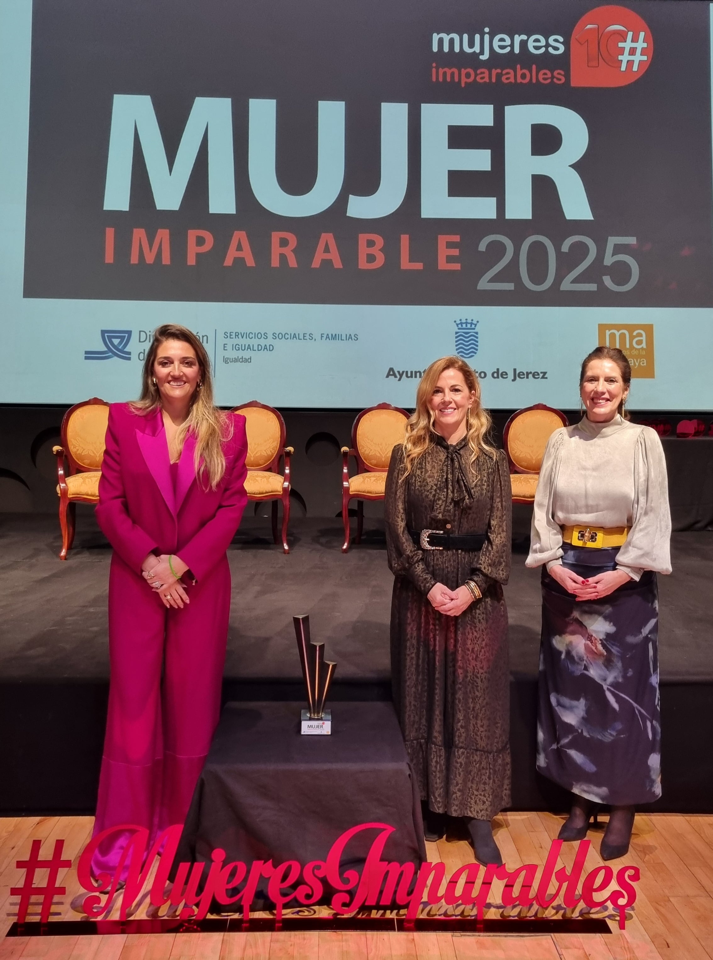Ganadora y finalistas de #MujerImparable gaditana 2025
