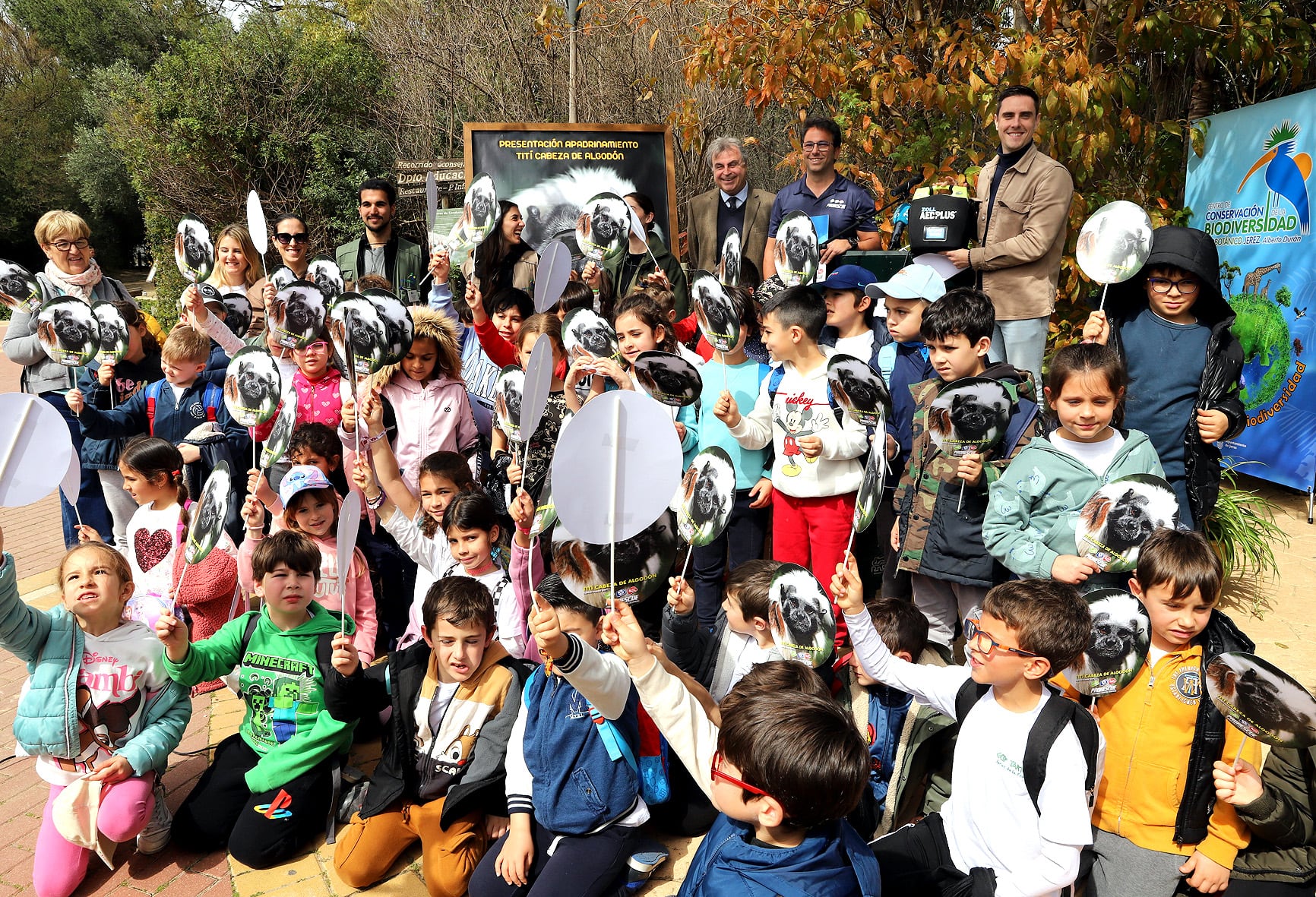 Una de las actividades socio-educativas en el Zoo de Jerez