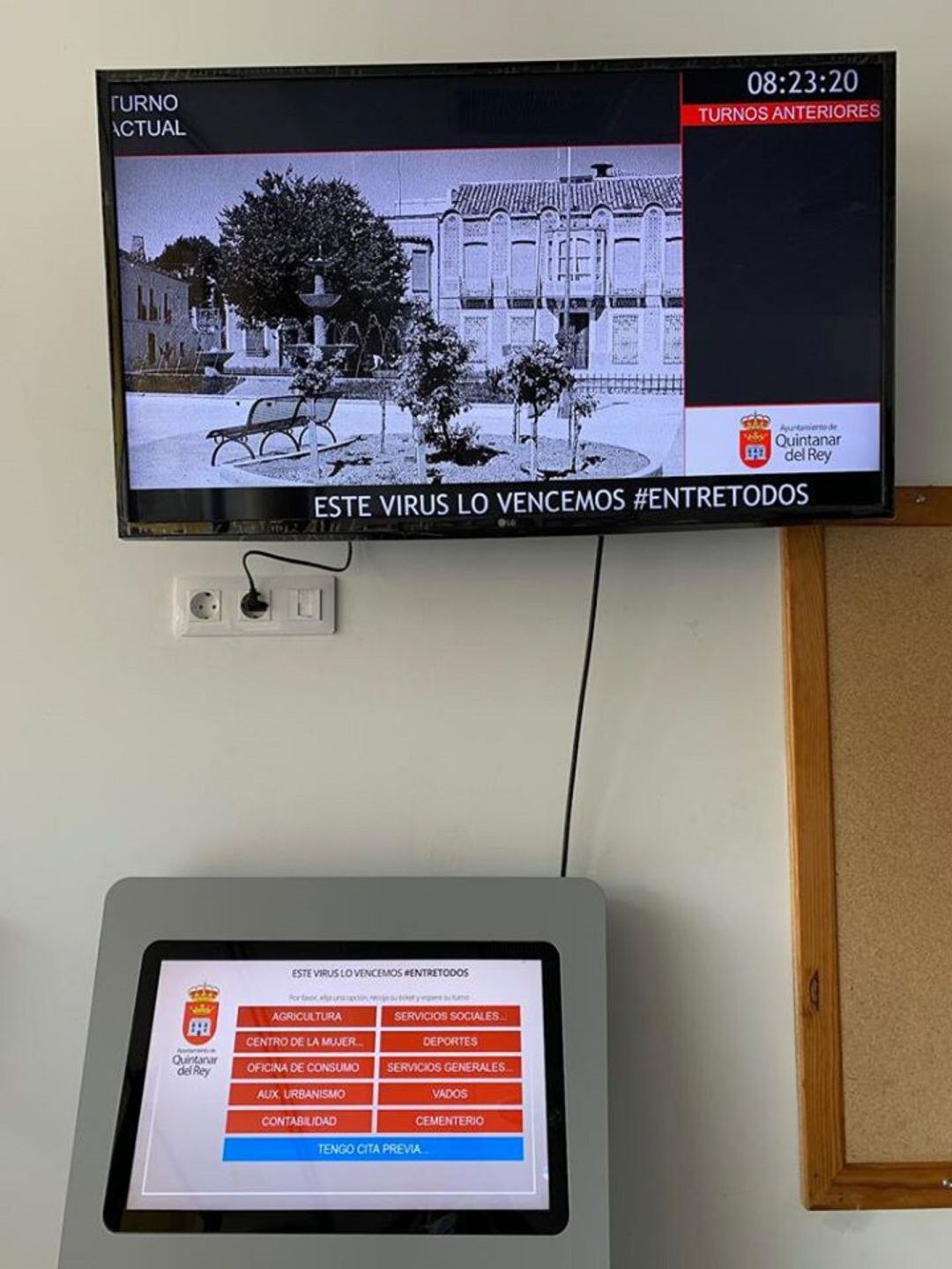 Totem digital para solicitar cita previa 