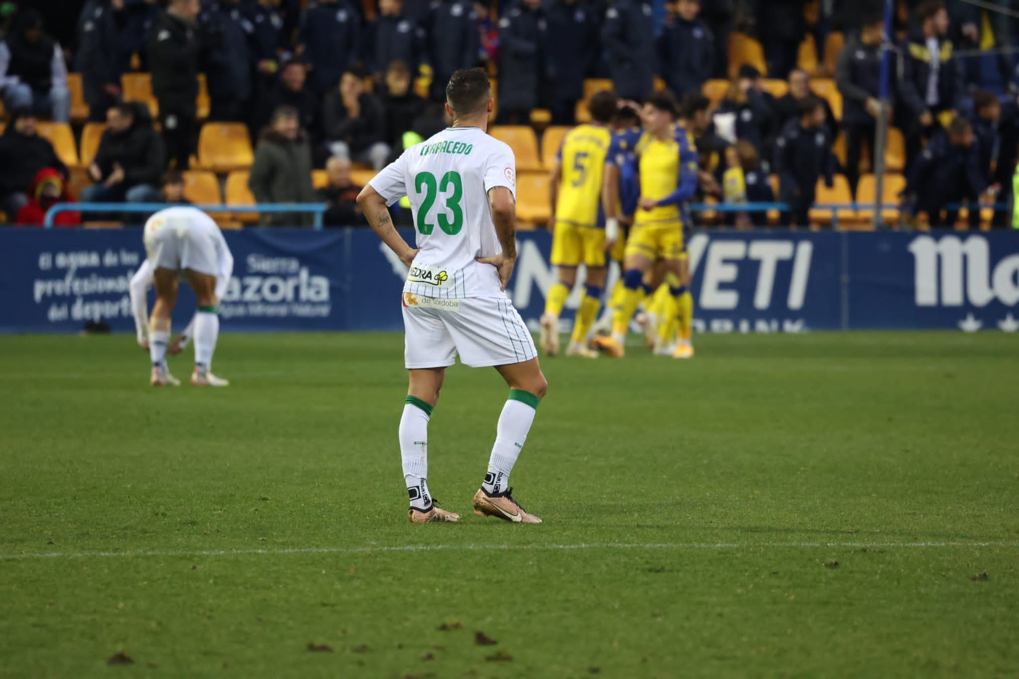 Celebración del gol del Alcorcón.