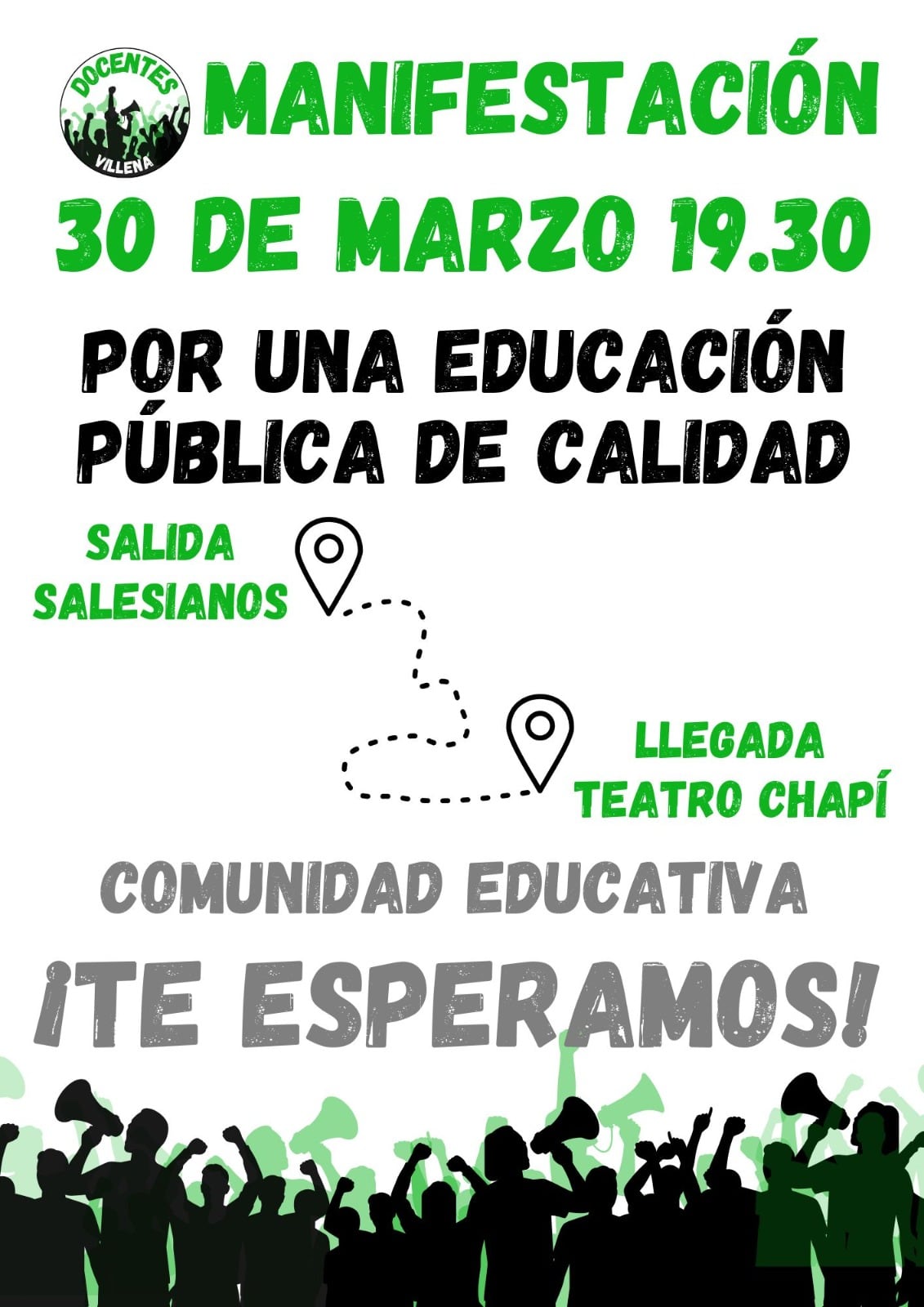 Cartel de la manifestación