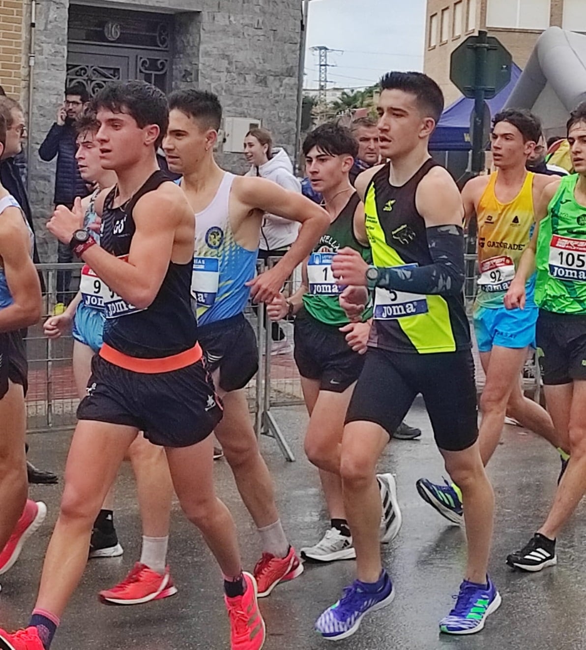 El atleta segoviano durante el Campeonato de España de marcha de invierno