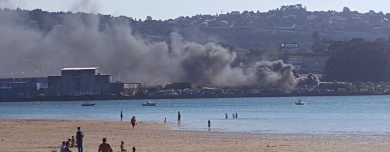 Incendio en la Conservera Celta