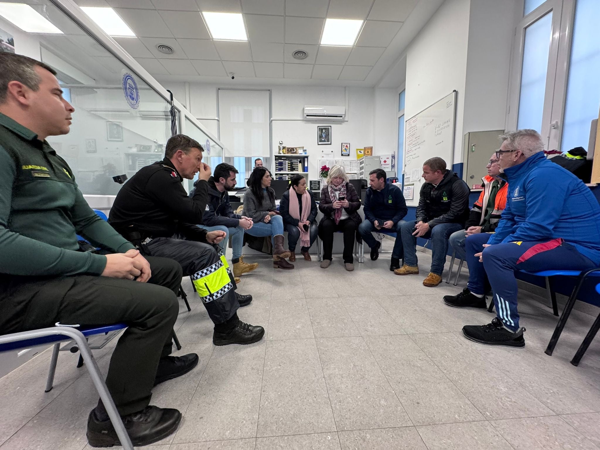 Reunión en el CECOPAL hace unos minutos