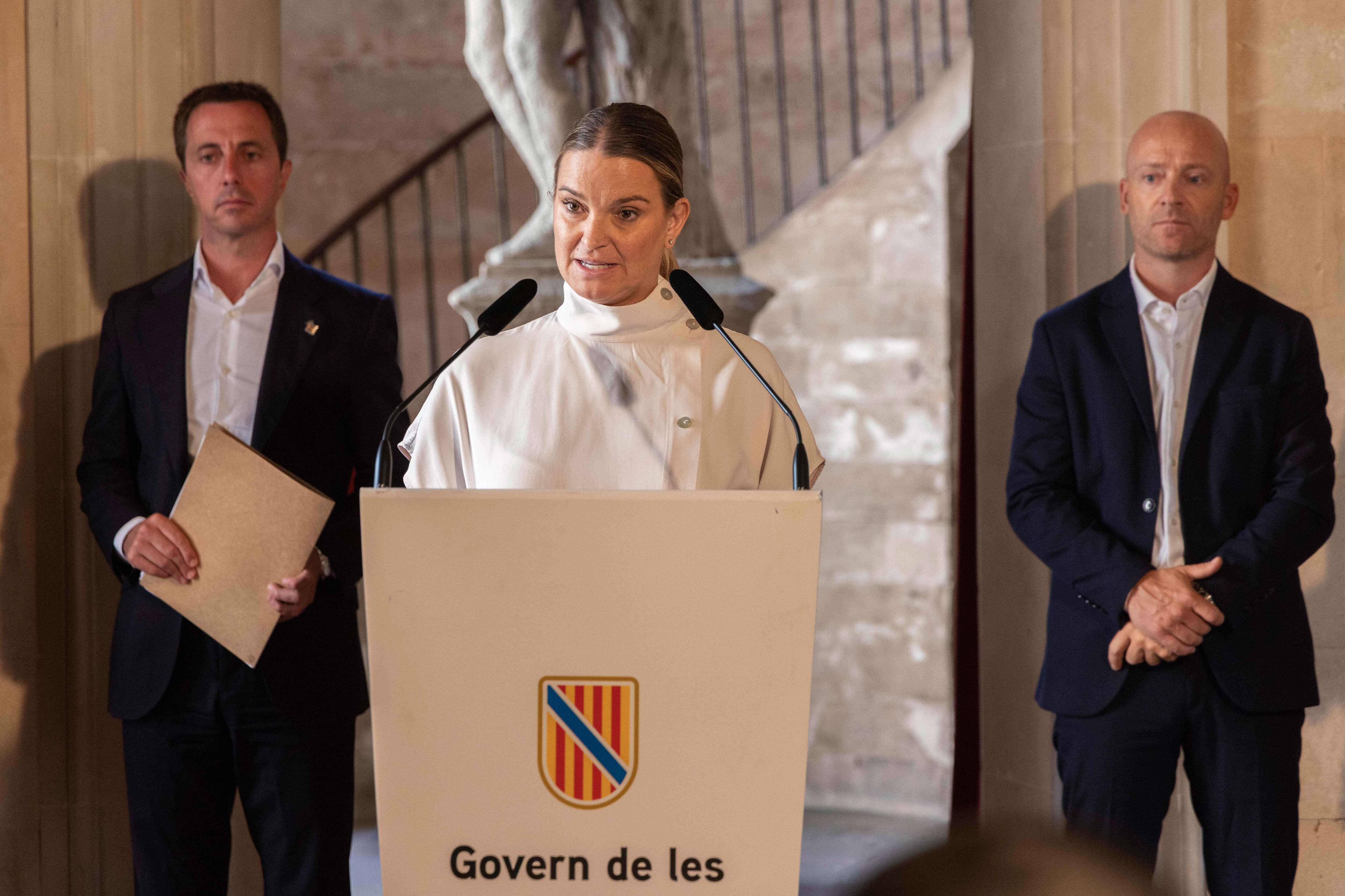 PALMA, 21/08/2025.- La presidenta de Baleares, Marga Prohens, ha anunciado que el Govern recurrirá ante el Suprem. EFE/CATI CLADERA