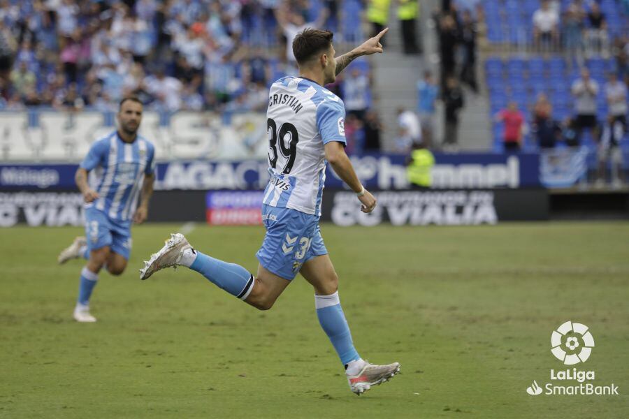 El centrocampista Cristian, se estrenó en la titularidad con el Málaga con un gol ante el Lugo