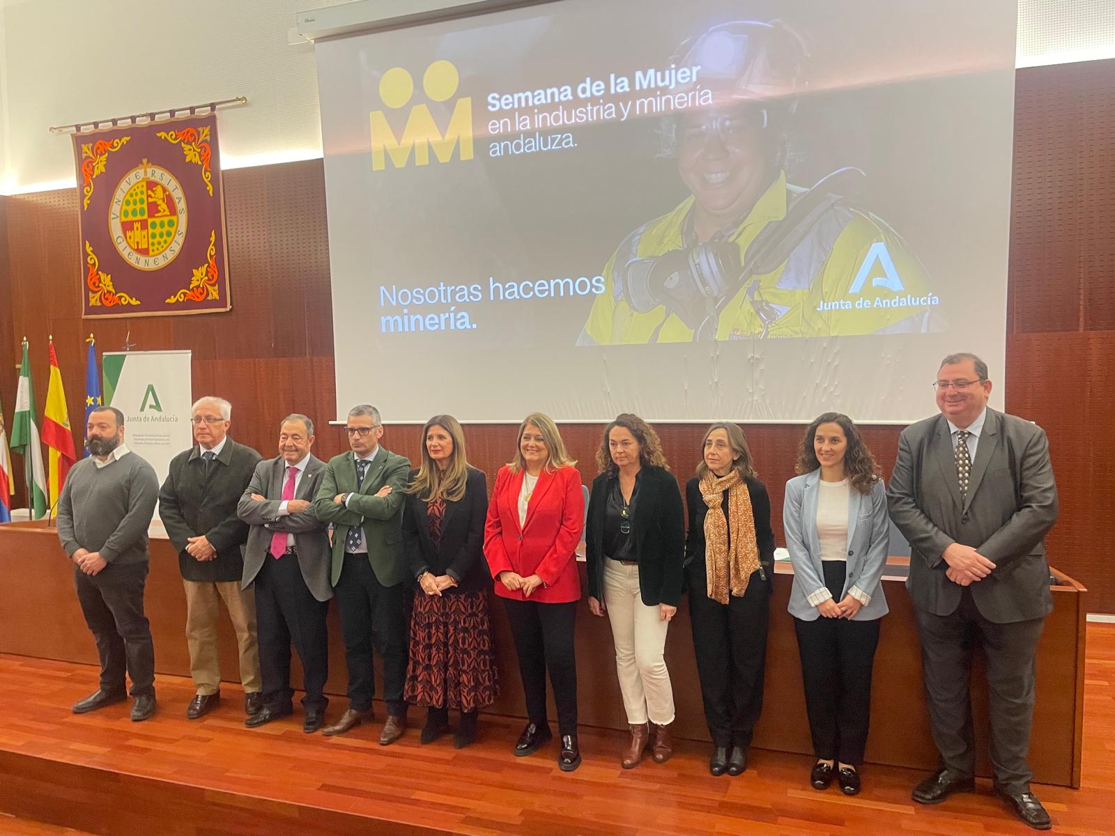 Inauguración de la jornada &quot;Mujer y minería en la provincia de Jaén&quot; en la EPS de Linares