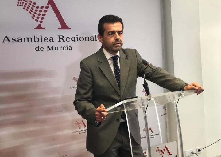 Rubén Martínez Alpañez, portavoz del GP de Vox en la Asamblea Regional