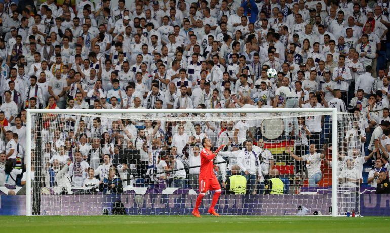 Keylor Navas, durante el partido ante el Tottenham