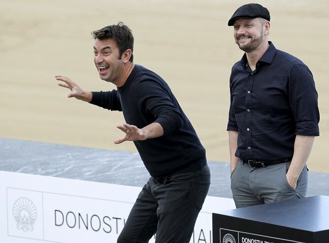El director argentino Juan José Campanella y Arturo Valls presentan 'Futbolín', la cinta de apertura del certamen