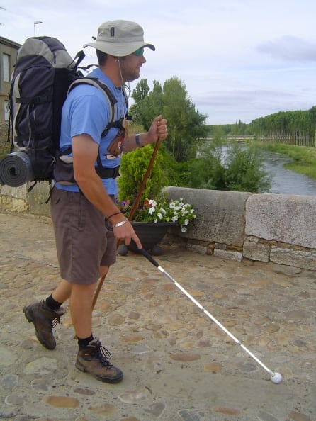 Raúl hace el Camino de Santiago