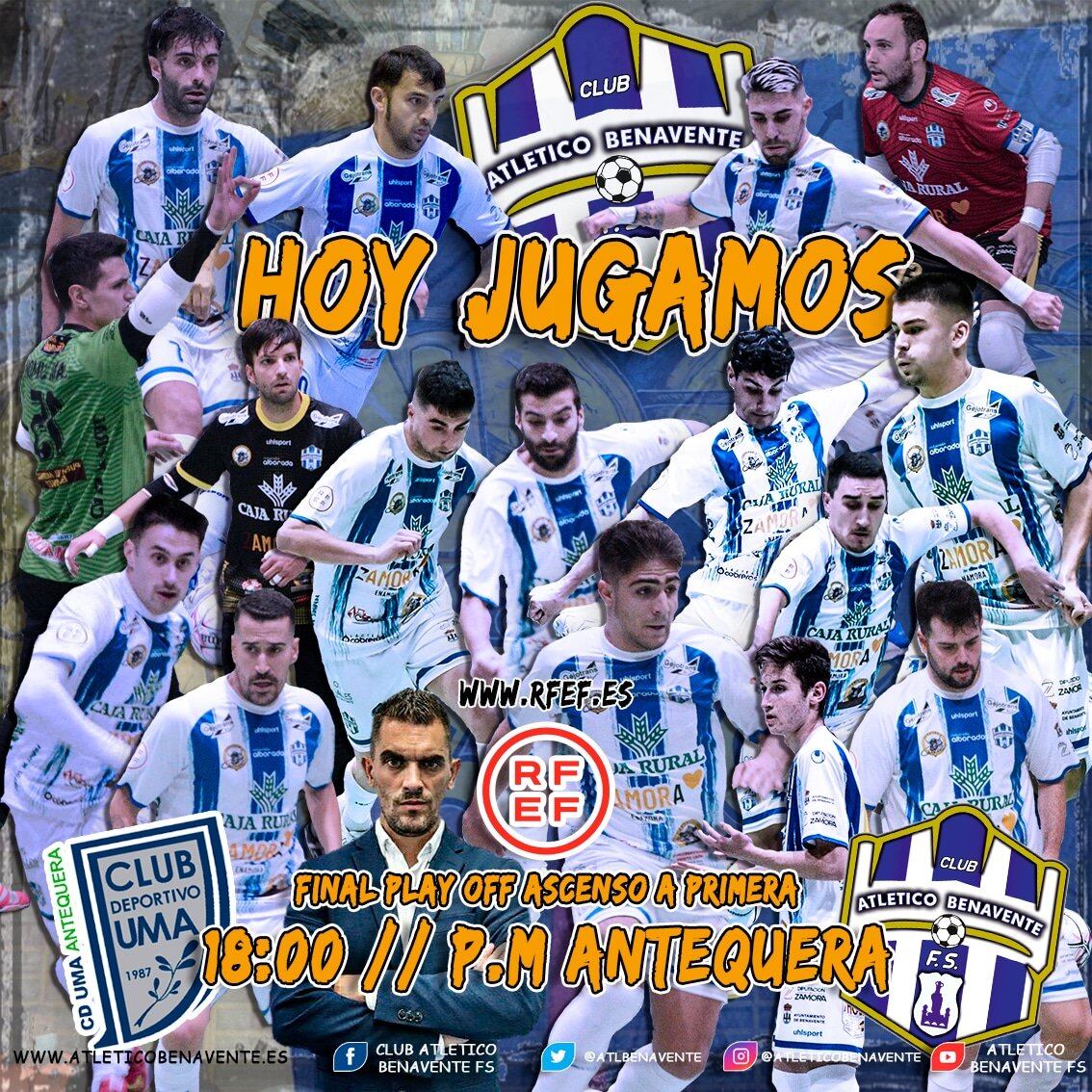 Cartel blanquiazul del partido