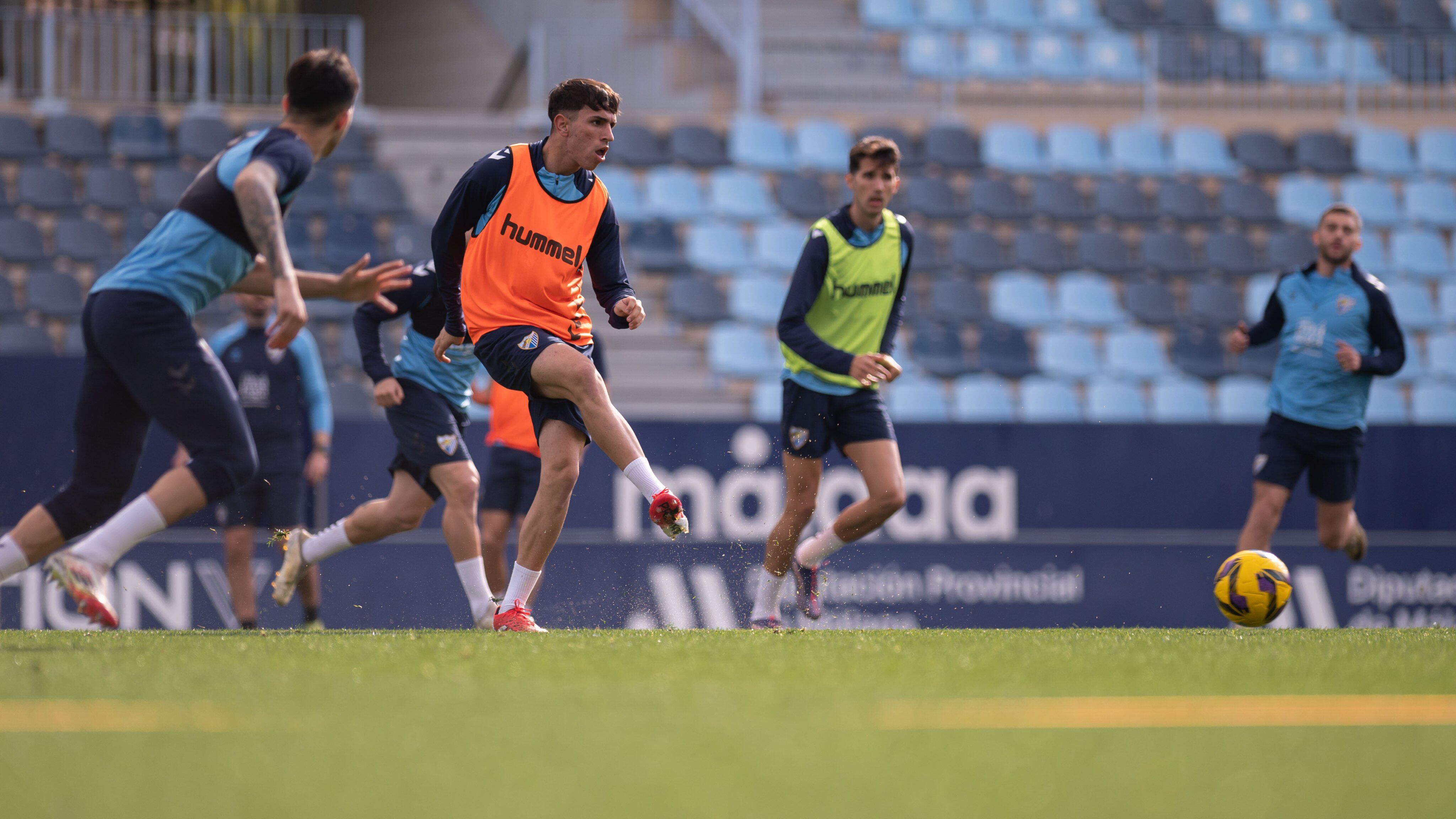 El Málaga inició la semana de trabajo con vistas al encuentro de este sábado contra el Albacete