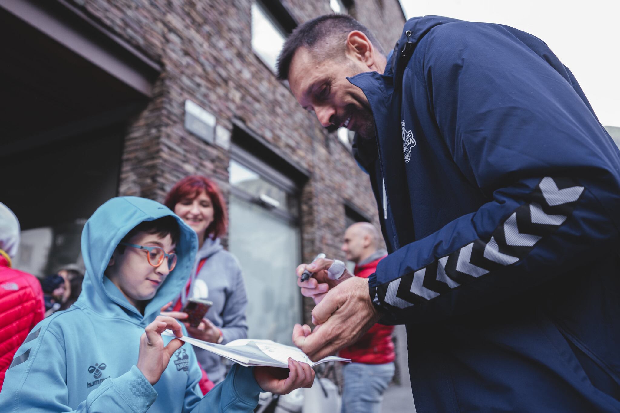 Natxo Lezkano durant la jornada de celebració de l'ascens a l'ACB.