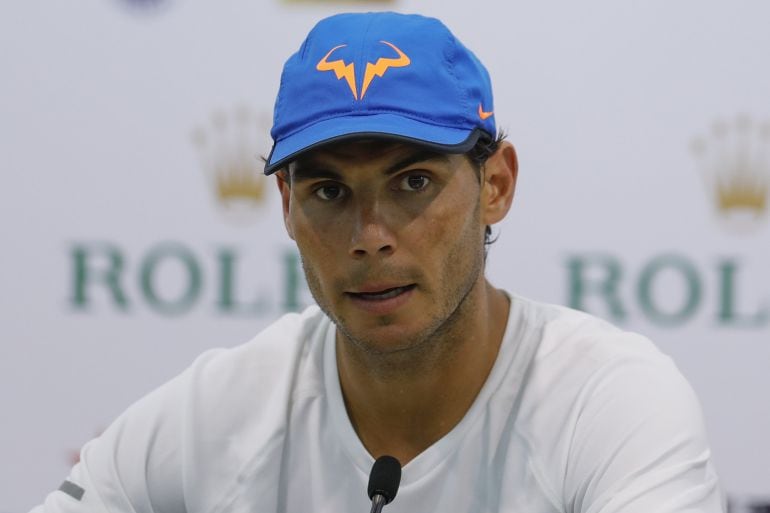 Nadal, en la sala de prensa