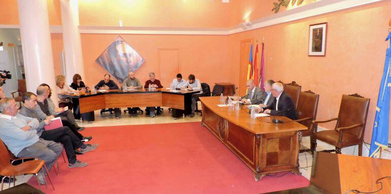 Momento de la reunión de responsables autonómicos de la Generalitat Valenciana con alcaldes de la Marina Alta y Baixa.