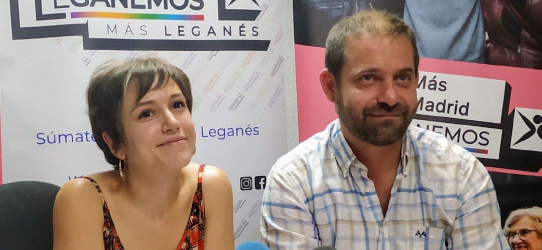 Eva Martínez y Fran Muñoz, en comparecencia de prensa