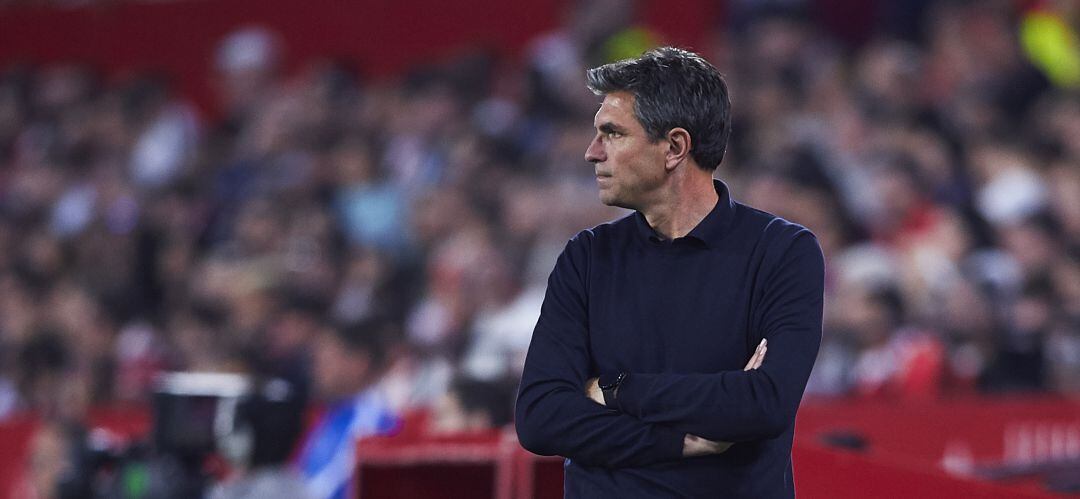 Mauricio Pellegrino, durante el último encuentro de Liga Santander ante el Sevilla F.C.