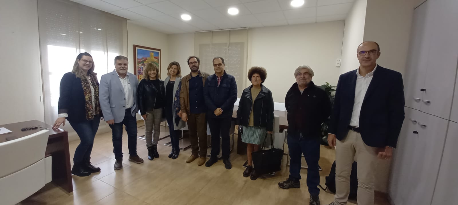 Momento del relevo en el equipo de la Sede Universitaria de Villena