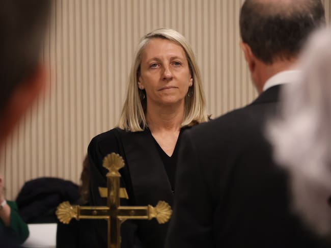 La jurista Míriam De Rosa en la presa de possessió com a nova magistrada del Tribunal de Corts.