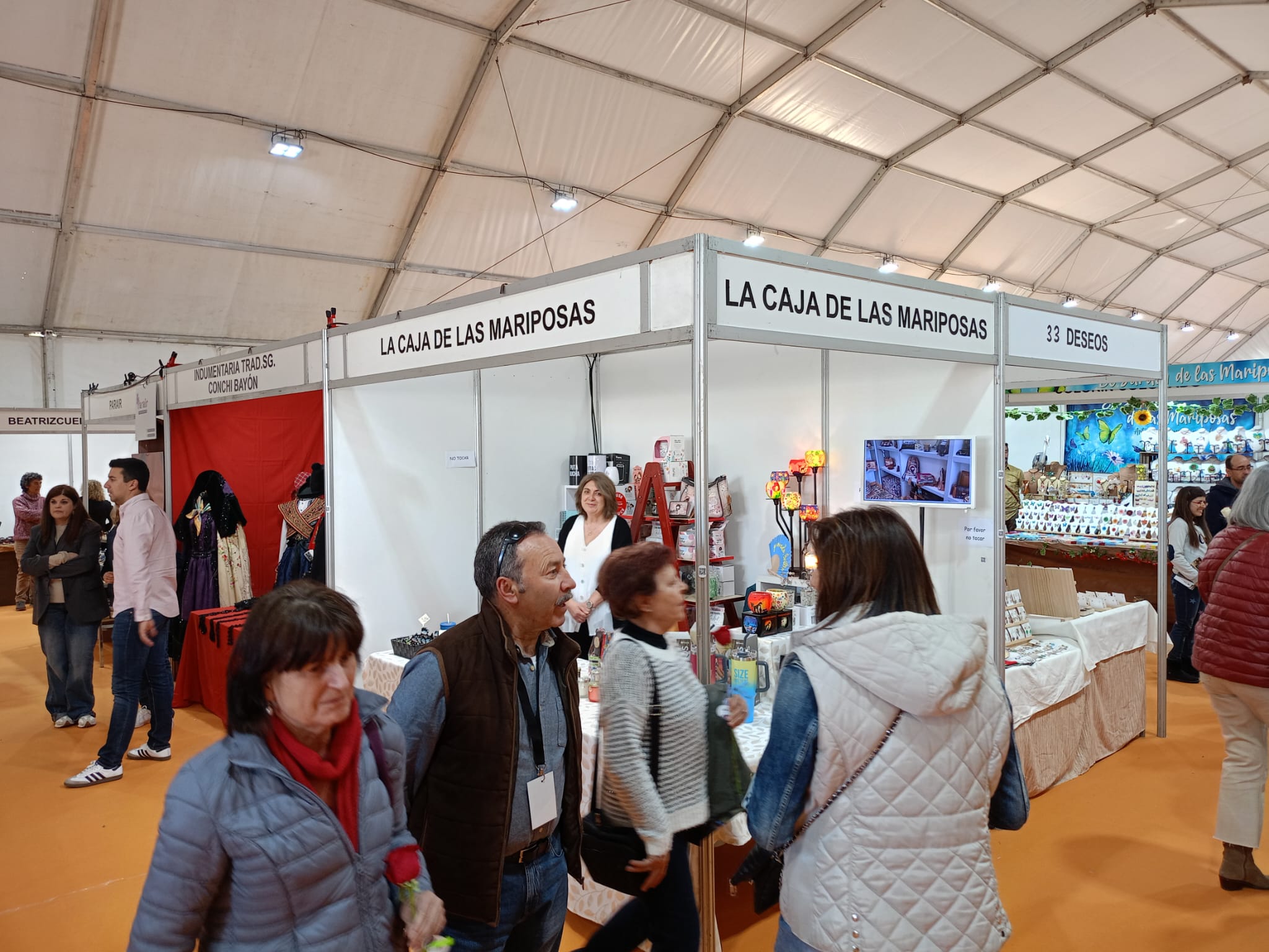 Expositores en la Feria de Cuéllar de 2024