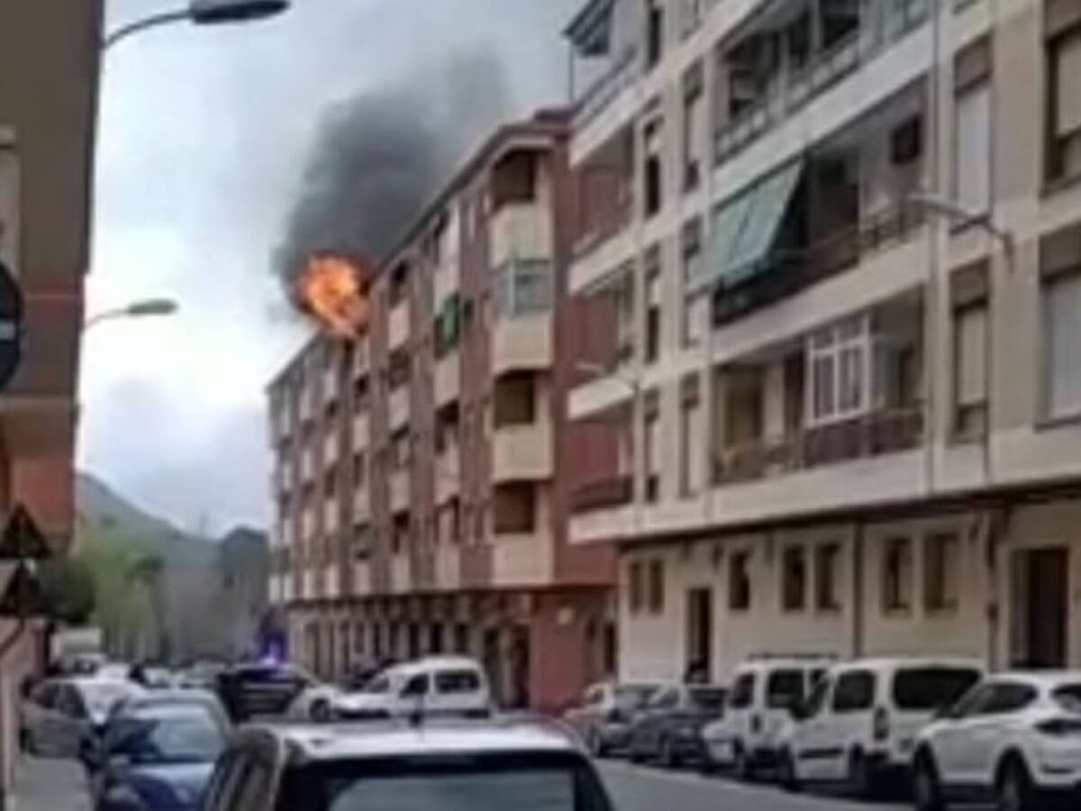 Incendio en una vivienda en Biar