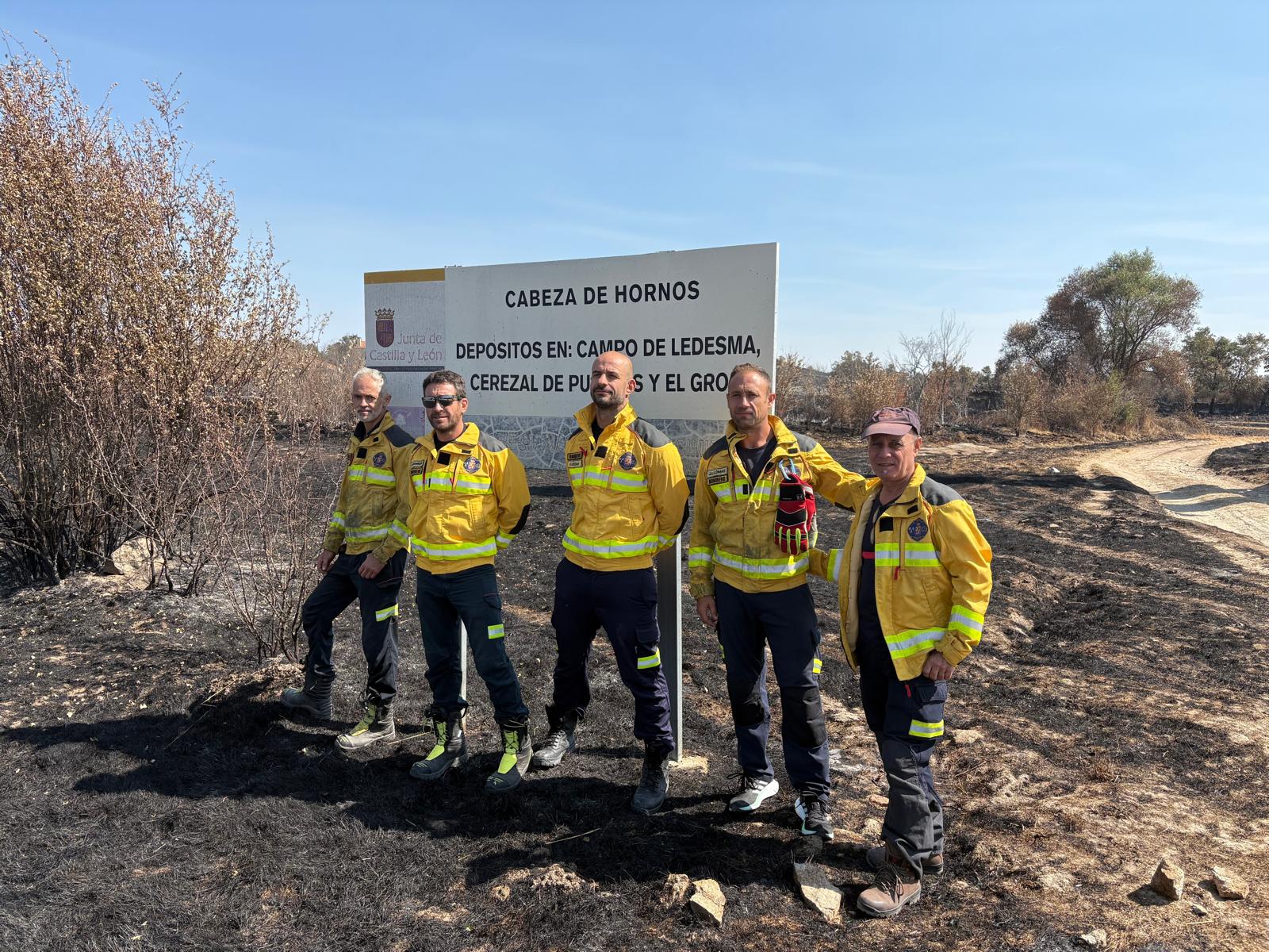 Bomberos de Jaén en Castilla y León.