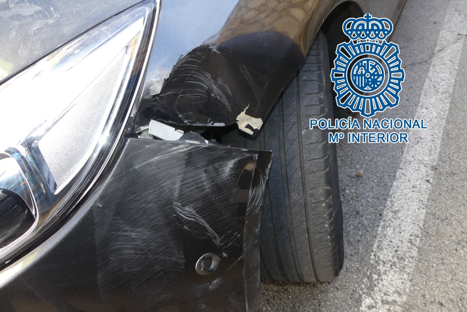 Estado del vehículo tras el atropello