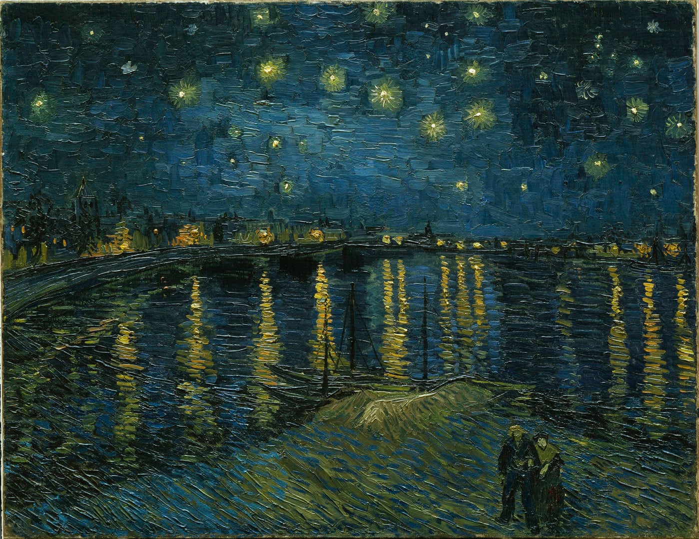 &#039;Noche estrellada sobre el Ródano&#039; de Vincent Van Gogh