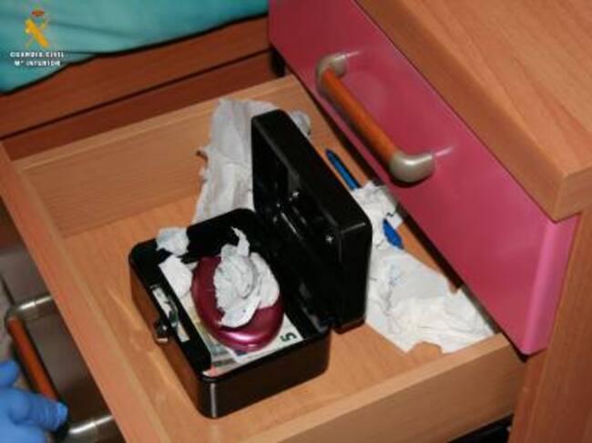 Material incautado por la Guardia Civil en Paredes de Nava (Palencia)