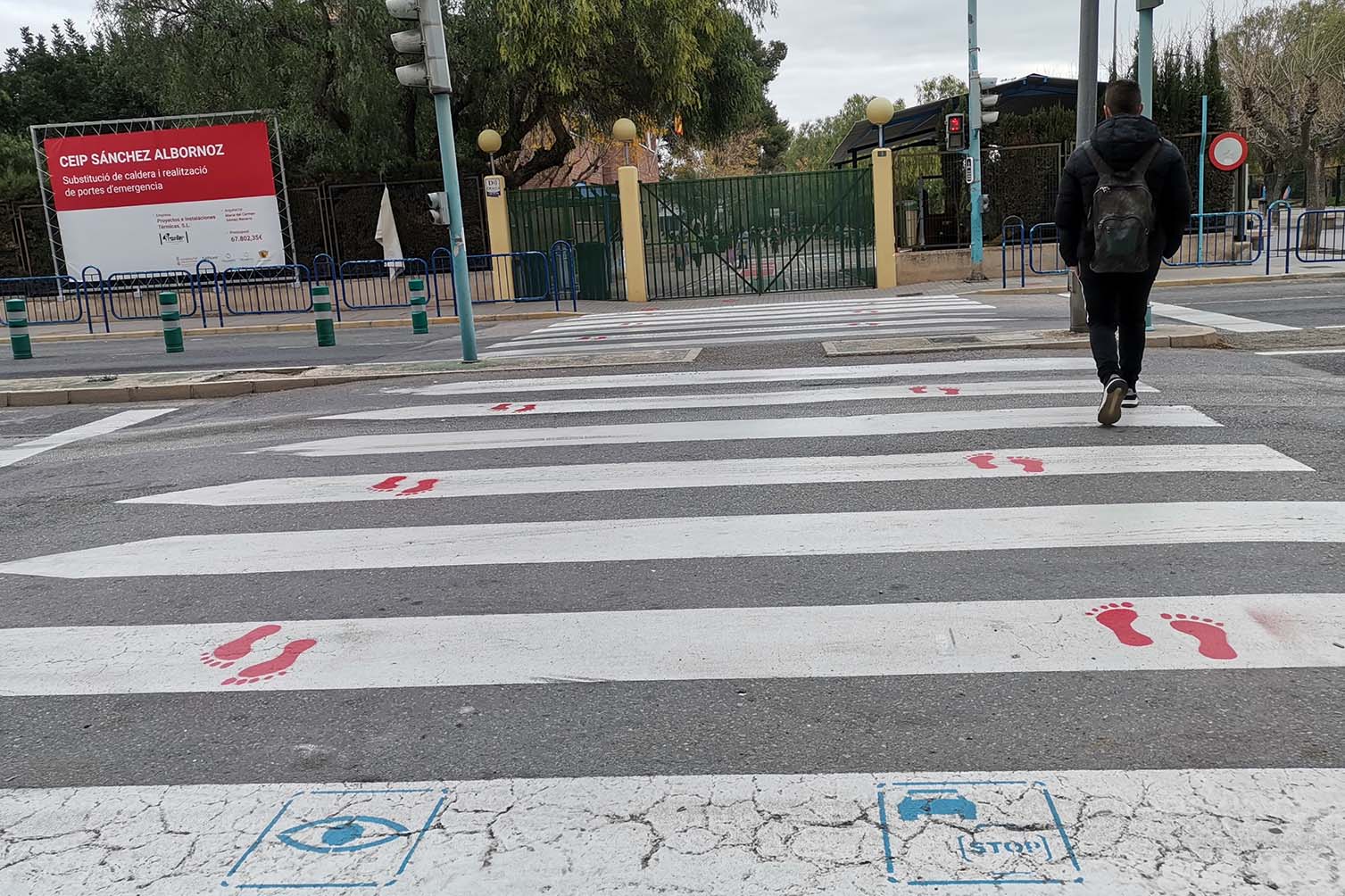 Señalización proyecto piloto, &quot;Camino escolar seguro&quot;