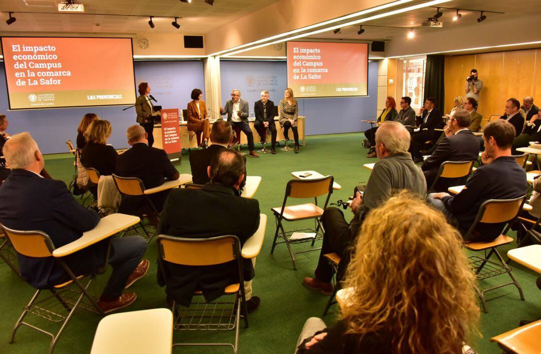 Presentación del impacto económico en el Campus de Gandia