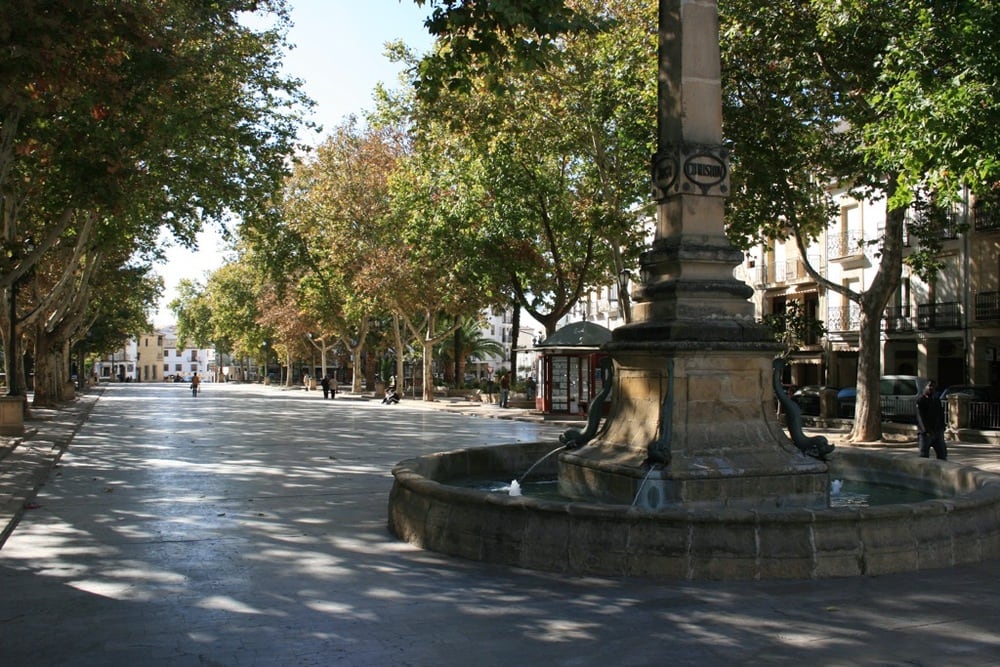 Paseo de la Constitución de Baeza.