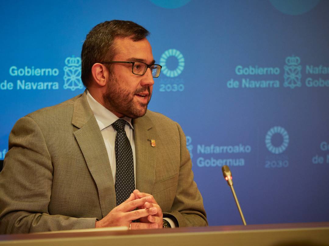 El vicepresidente primero y portavoz del Gobierno de Navarra, Javier Remírez.