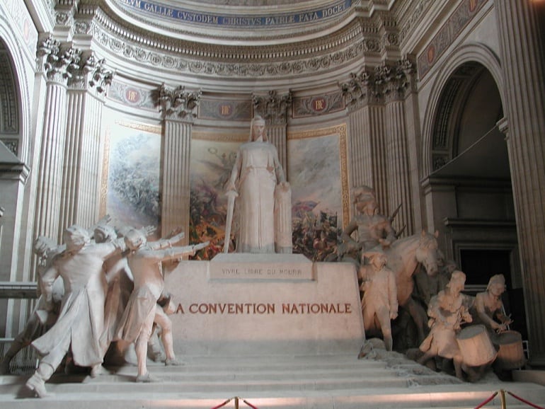 Convención nacional en el Panteón de París