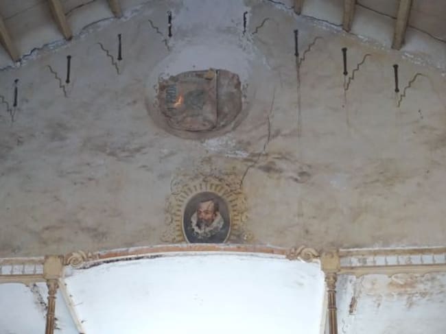 Detalle del Teatro dedicado a Cervantes