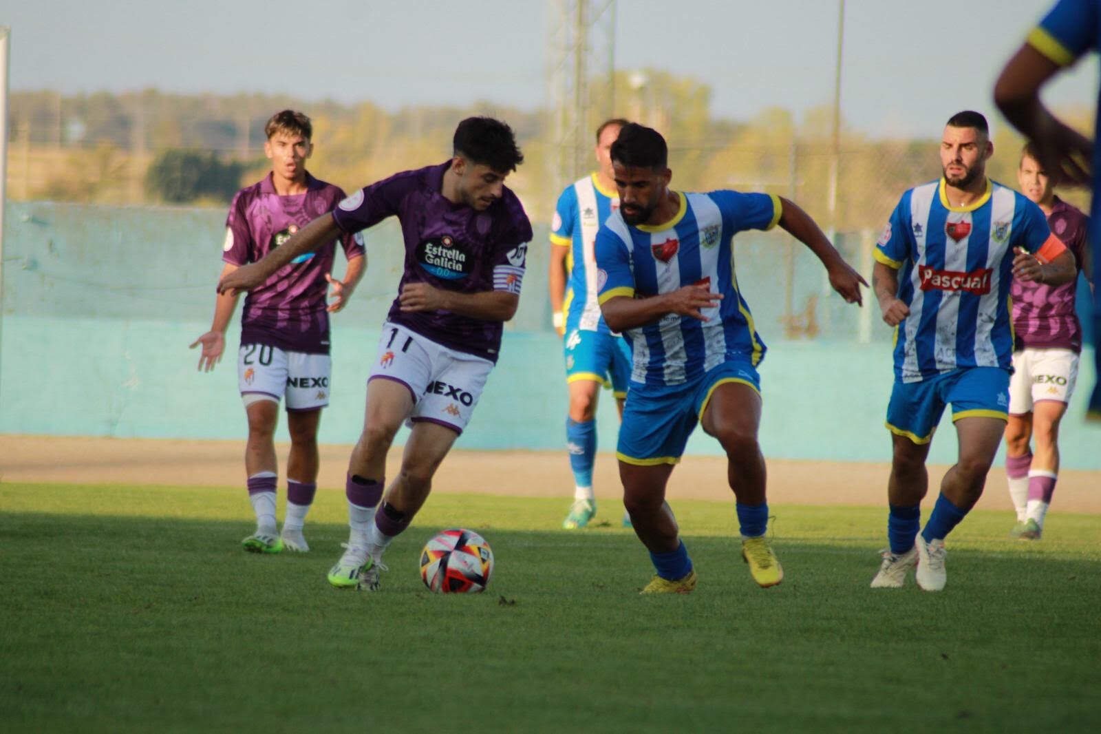 Lance del partido entre Valladolid B y Arandina