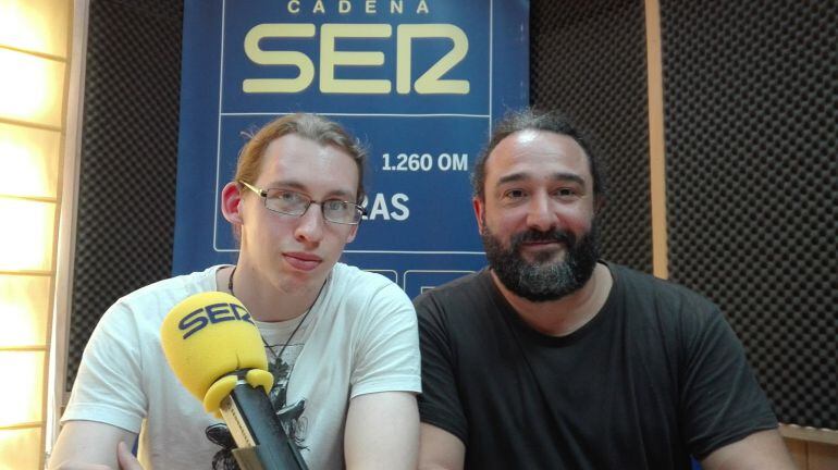 Salvador Gómez y Luís Silveira, alumnos de la Escuela de Arte de Algeciras.