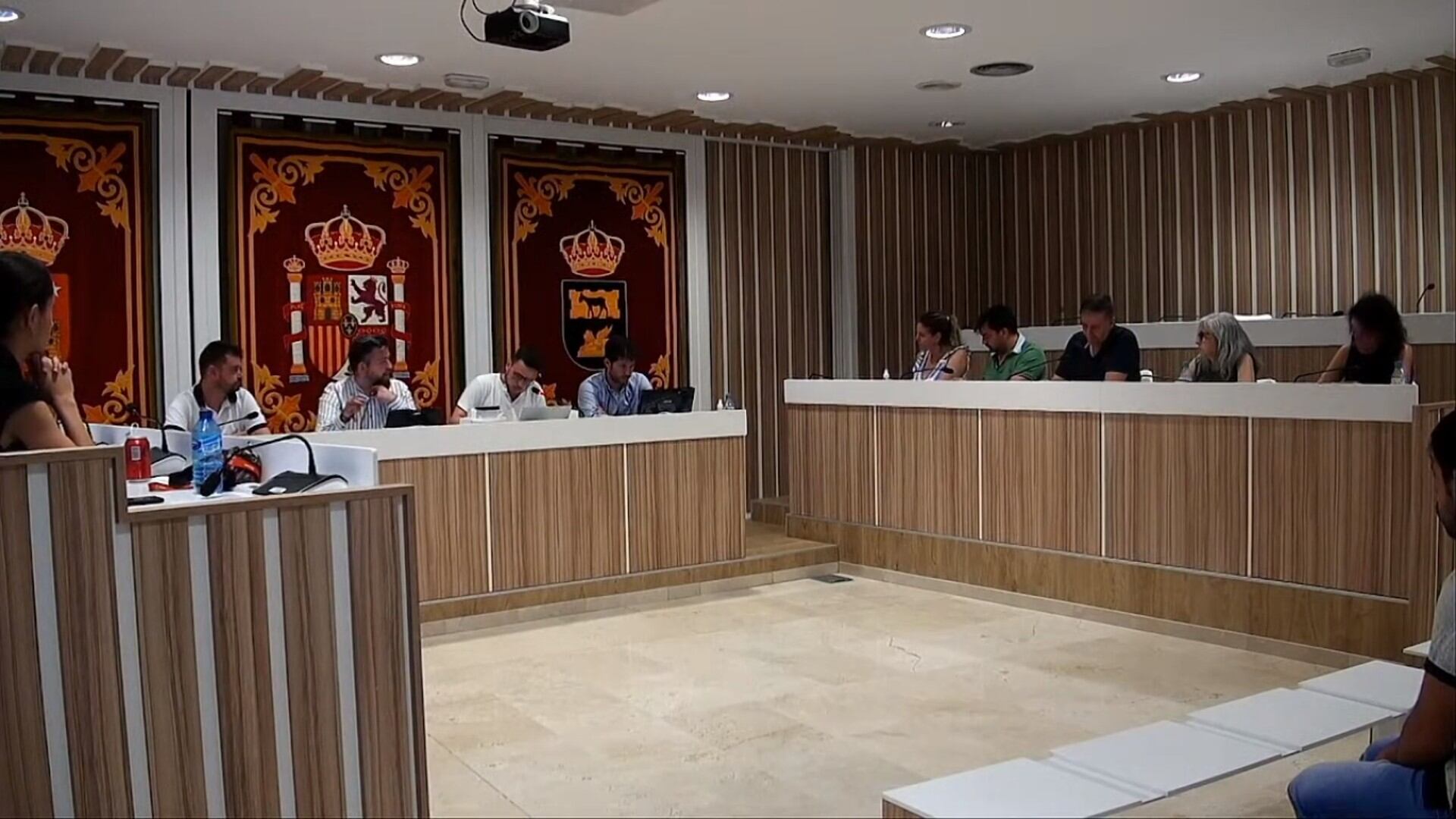 El alcalde, Rafael Martínez, durante el Pleno municipal