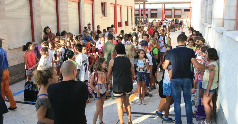 Vuelta al cole en un colegio de la Comunidad de Madrid