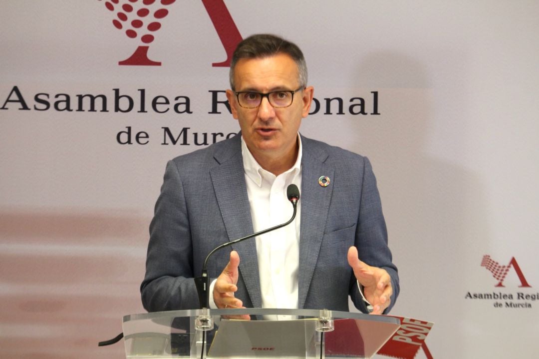 Diego Conesa, este martes en la Asamblea Regional