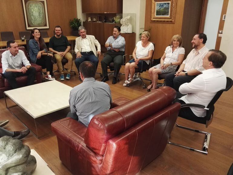 Recepción de premiados en el Ayuntamiento