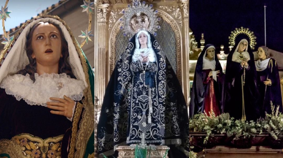 Virgen del Amparo, Soledad del Puente y Santas Marías.