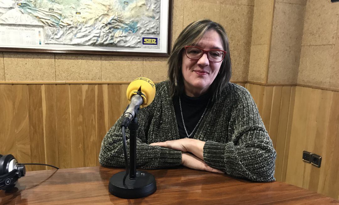 Margarita Pardo en el estudio de SER Cuenca.