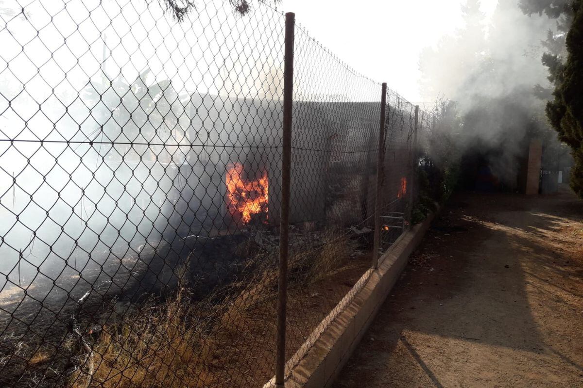 Incendio en una vivienda de La Aljorra